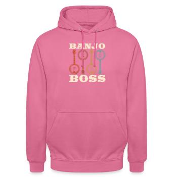 Banjo - Unisex Hoodie - pink - Front - Alina (178cm) & Michal (187cm)