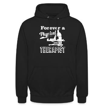 Physical Therapist Forever A Physical Therapist - Unisex Hoodie - black - Front - Alina (178cm) & Michal (187cm)