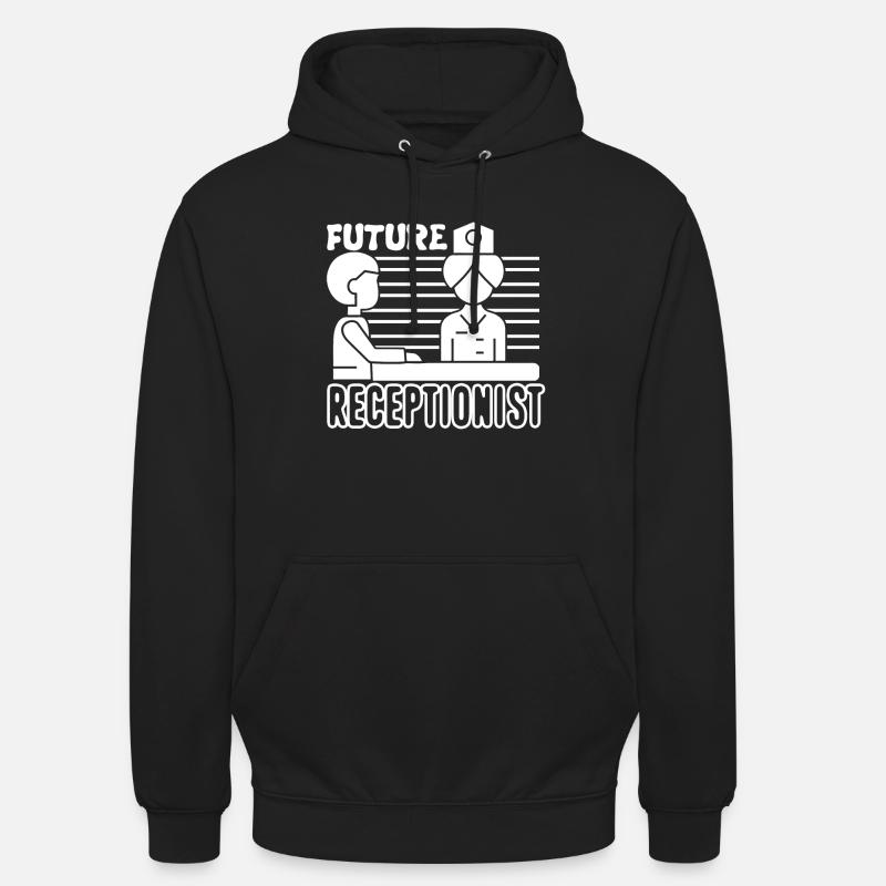 Receptionist Future Receptionist - Unisex Hoodie - black