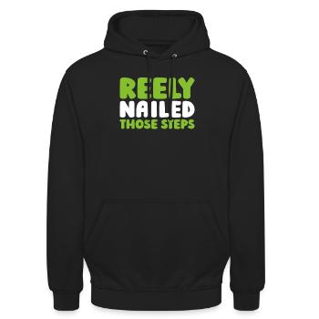 Irish Dance Irischer Tanz - Unisex Hoodie - Schwarz - Vorne - Alina (178cm) & Michal (187cm)