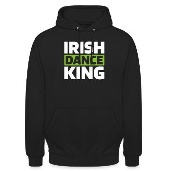 Irish Dance Irischer Tanz - Unisex Hoodie - Schwarz - Vorne - Alina (178cm) & Michal (187cm)