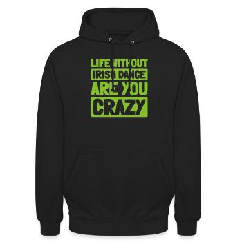 Irish Dance Irischer Tanz - Unisex Hoodie - Schwarz - Vorne - Alina (178cm) & Michal (187cm)