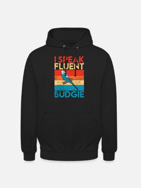 Budgie Gift - Unisex Hoodie - black