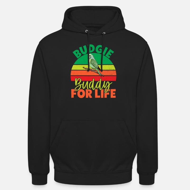 Cadeau de perruche - Sweat-shirt à capuche unisexe - noir