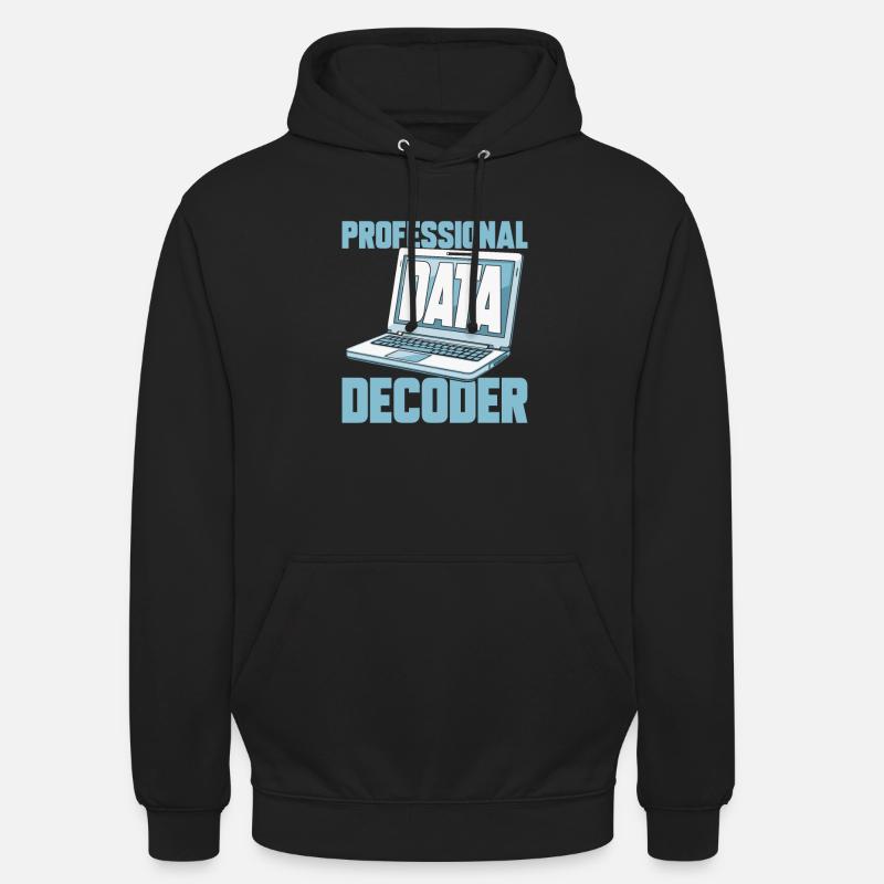 Analyste - Sweat-shirt à capuche unisexe - noir