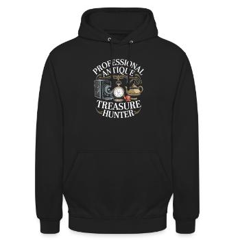 Antique dealer - Unisex Hoodie - black - Front - Alina (178cm) & Michal (187cm)