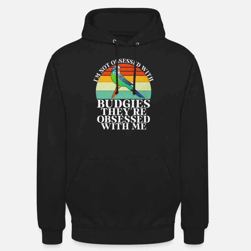 Cadeau de perruche - Sweat-shirt à capuche unisexe - noir