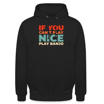 Banjo - Unisex Hoodie - Schwarz - Vorne - Alina (178cm) & Michal (187cm)