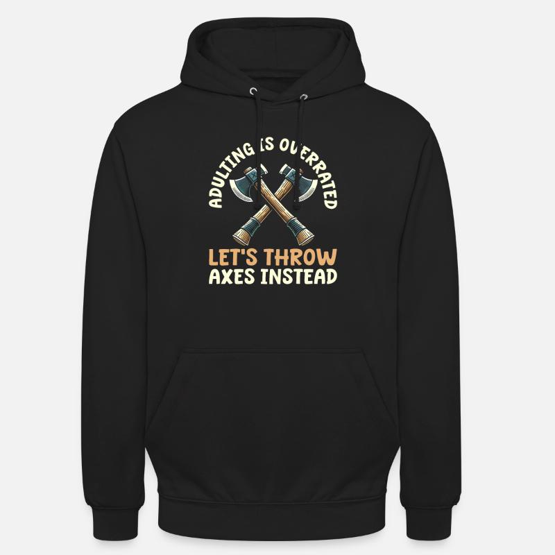 Axe Throwing Axe Thrower - Unisex Hoodie - black