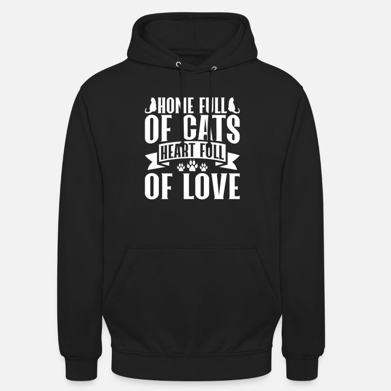 Cadeaux de grand-mère chat - Sweat-shirt à capuche unisexe - noir