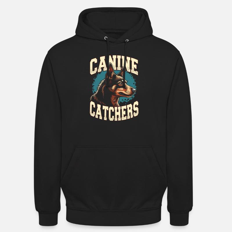 Équipe d’attrapeurs de chiens - Sweat-shirt à capuche unisexe - noir