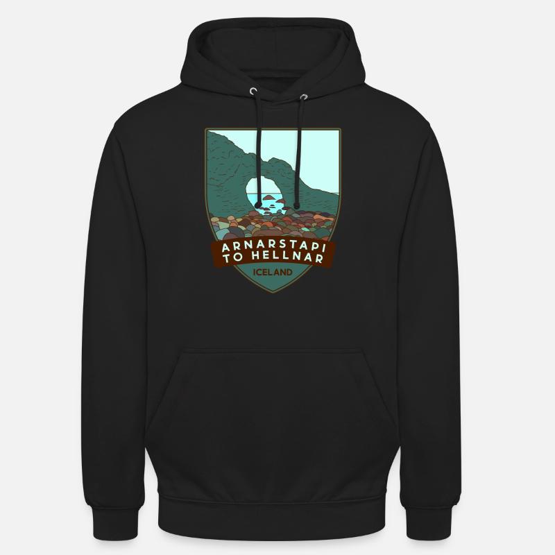 Arnarstapi to Hellnar – Iceland - Unisex Hoodie - black