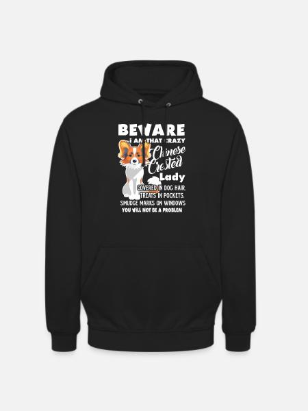 Chinese Crested Lady - Unisex Hoodie - black