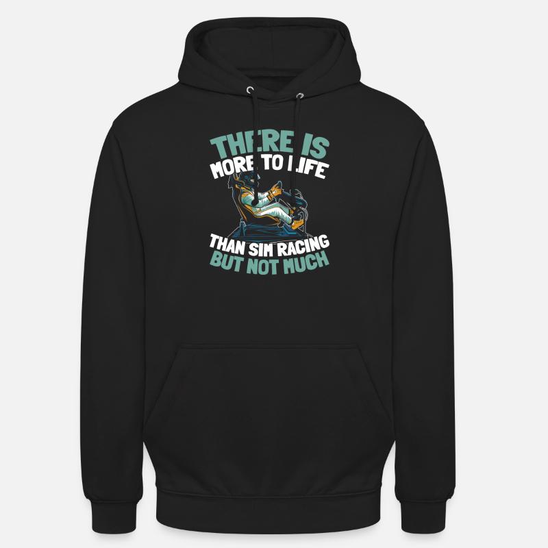 Sim Racing - Sweat-shirt à capuche unisexe - noir