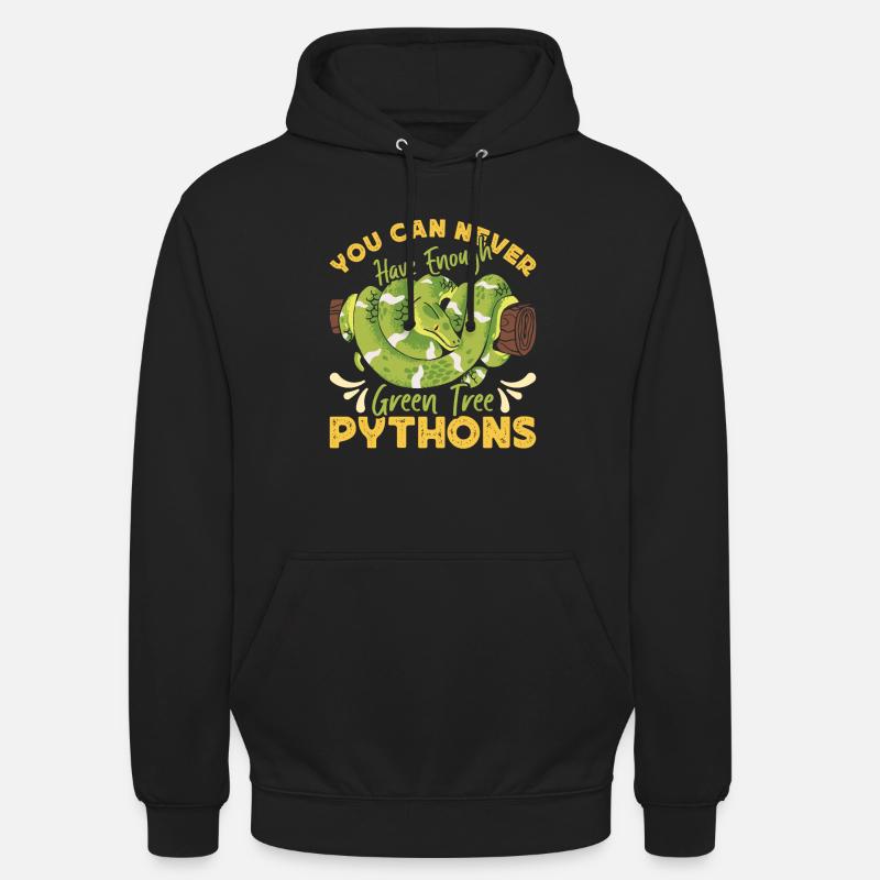 Green Tree Python - Unisex Hoodie - black
