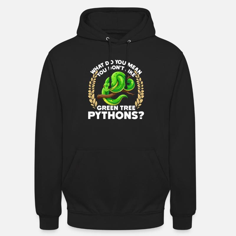 Green Tree Python - Unisex Hoodie - black