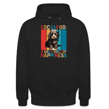 Cockapoo Gifts - Unisex Hoodie - black - Front - Alina (178cm) & Michal (187cm)