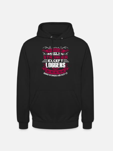 Logger Strong Logger - Unisex Hoodie - black