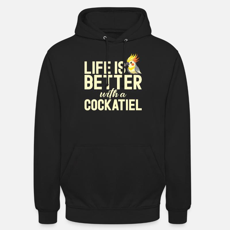 Cadeaux de calopsitte - Sweat-shirt à capuche unisexe - noir