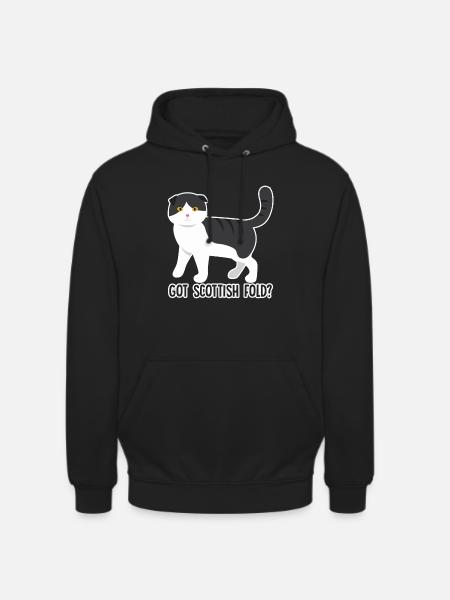 Got Scottish Fold Cat - Unisex Hoodie - black