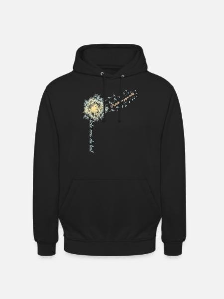 Pusteblumen gegen rechts - Unisex Hoodie - Schwarz