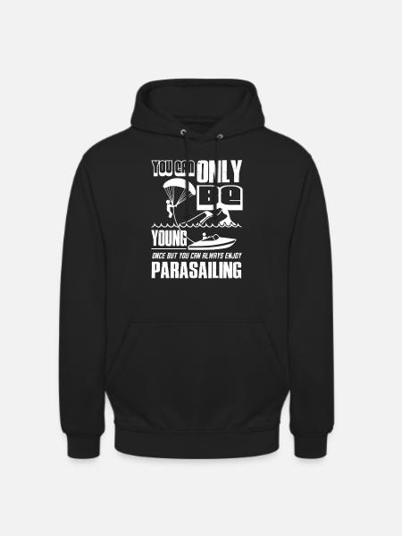 You Can Always Enjoy Parasailing - Unisex Hoodie - black