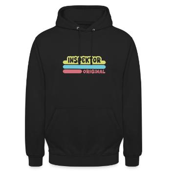 Gift for Inspector - Unisex Hoodie - black - Front - Alina (178cm) & Michal (187cm)