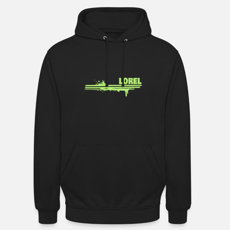 Farbklecks Lorel - Unisex Hoodie - Schwarz