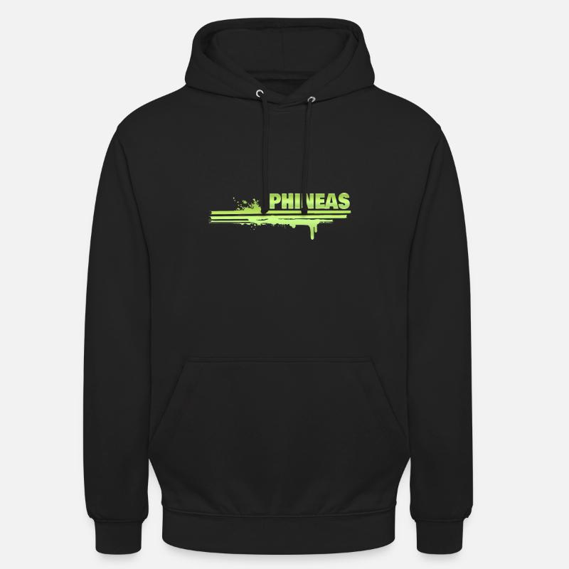 Phineas als Farbklecks - Unisex Hoodie - Schwarz
