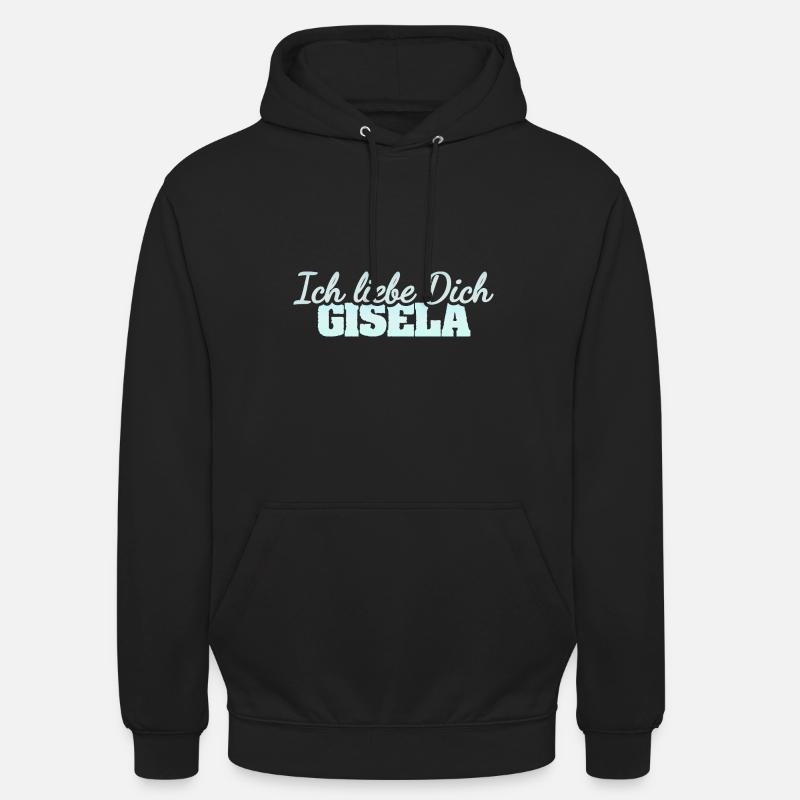 Cadeau pour Gisela - Sweat-shirt à capuche unisexe - noir