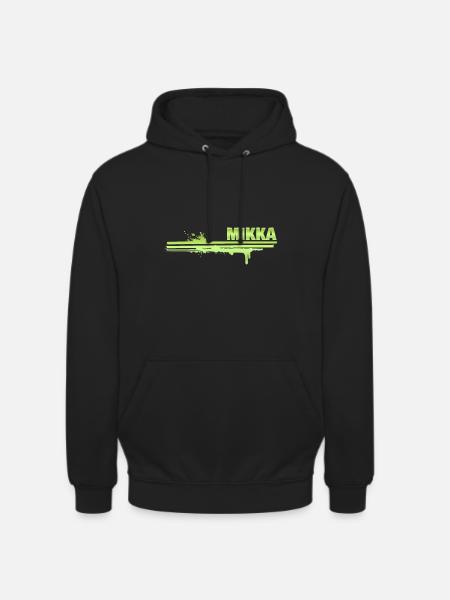 Mikka als Farbklecks - Unisex Hoodie - Schwarz