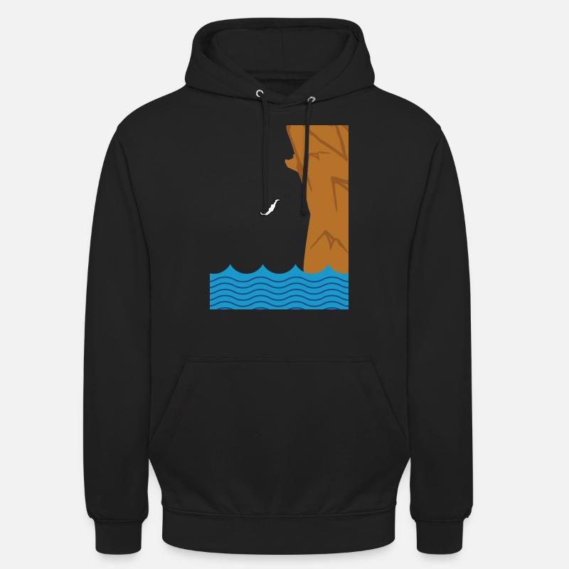 Klippenspringer Klippenspringen Geschenkidee - Unisex Hoodie - Schwarz