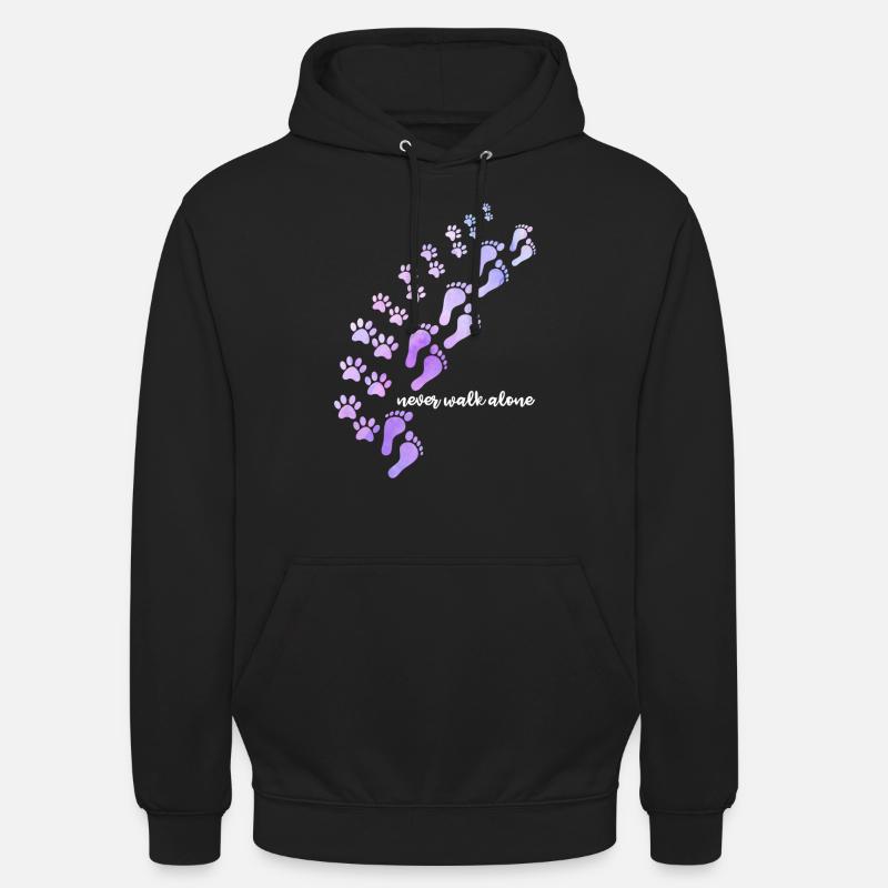 Ne marchez jamais seule - Sweat-shirt à capuche unisexe - noir