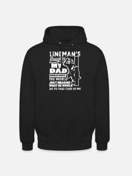 Lineman Lineman s Daughter - Unisex Hoodie - black