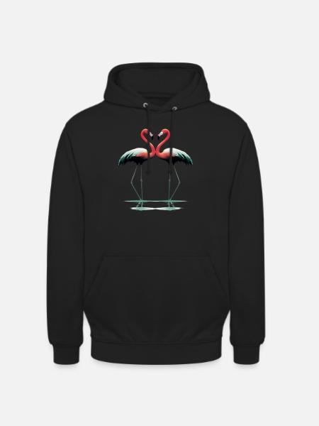 Flamingos Flamingo - Unisex Hoodie - Schwarz