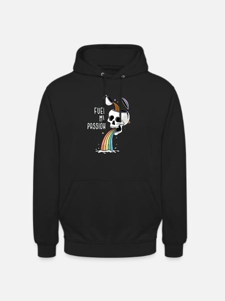 Alimentez ma passion - Amateurs de café - Sweat-shirt à capuche unisexe - noir