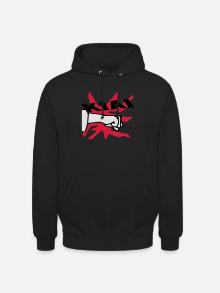 karaté kiai - Sweat-shirt à capuche unisexe - noir