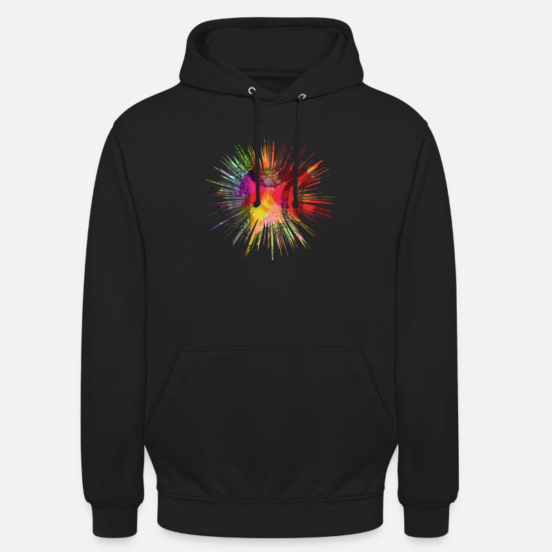 Rainbow star - Regenbogen Stern - Unisex Hoodie - Schwarz