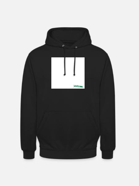 monochrome whiteman - Unisex Hoodie - black