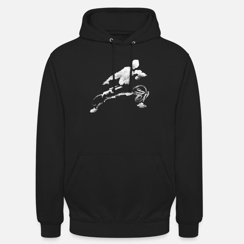 Kung-Fu Shaolin Figur - Unisex Hoodie - Schwarz