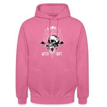 Sorcellerie occulte goth - Sweat-shirt à capuche unisexe - rose - Devant - Alina (178cm) & Michal (187cm)
