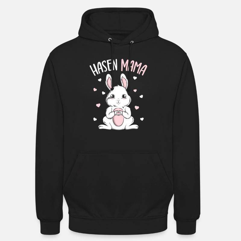 Rabbit Rabbit Mama Rabbit - Unisex Hoodie - black