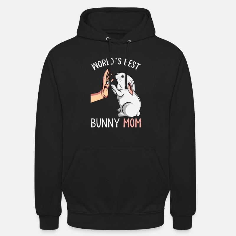 Rabbit Mama Rabbit Gift - Unisex Hoodie - black