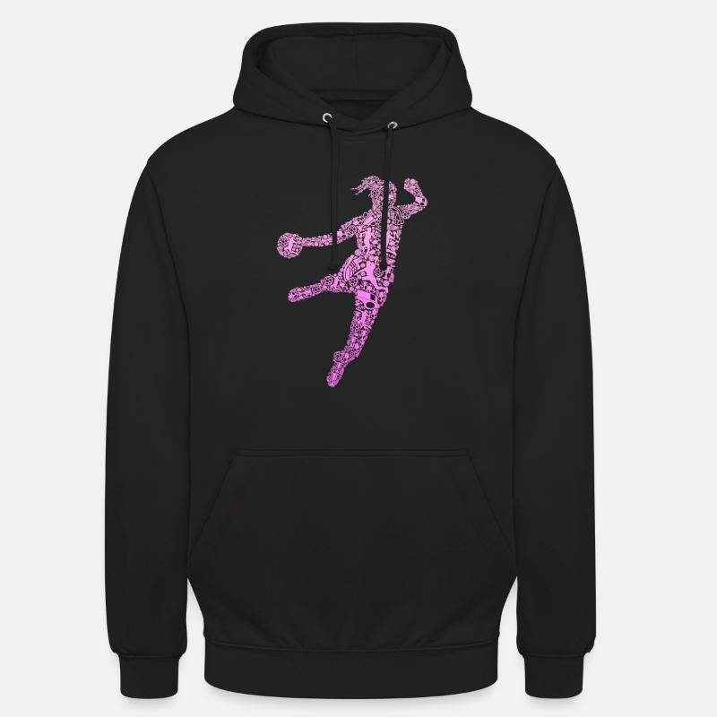 Handball Handballeuse Filles - Sweat-shirt à capuche unisexe - noir