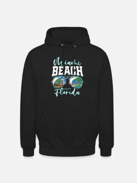 Miami Beach Florida - Unisex Hoodie - Schwarz