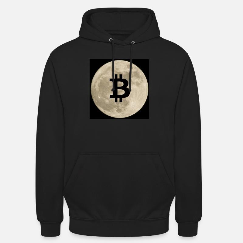 Bitcoin à la Lune - Sweat-shirt à capuche unisexe - noir