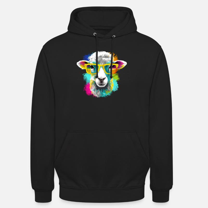 Bool le mouton - Sweat-shirt à capuche unisexe - noir