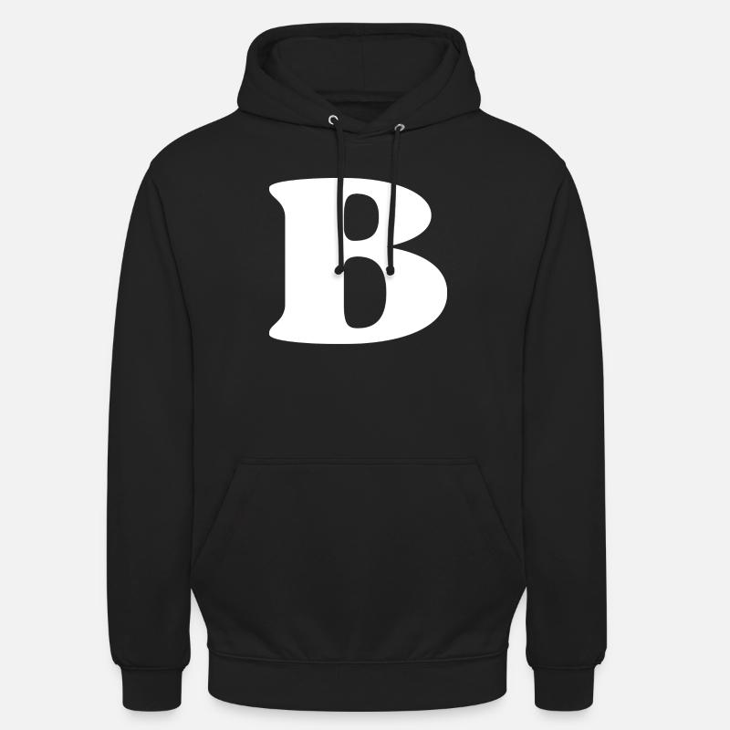 Buchstabe b - Unisex Hoodie - Schwarz