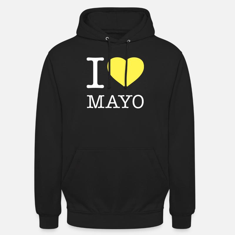 J’AIME LA MAYONNAISE Mayonnaise - Sweat-shirt à capuche unisexe - noir