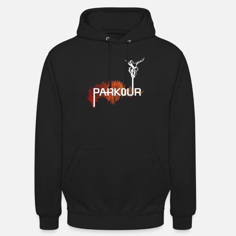 Parkour Ninja - couleur-blanc - Sweat-shirt à capuche unisexe - noir